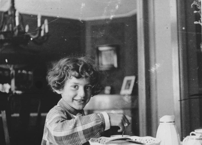Amsterdam, Netherlands - 1930: Hilde Jacobsthal at a table in her dining room. Photo: United States Holocaust Memorial Museum, courtesy of Hilde Jacobsthal Goldberg.